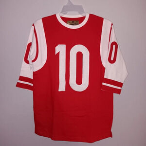 Evolution men's shirt size large red and white